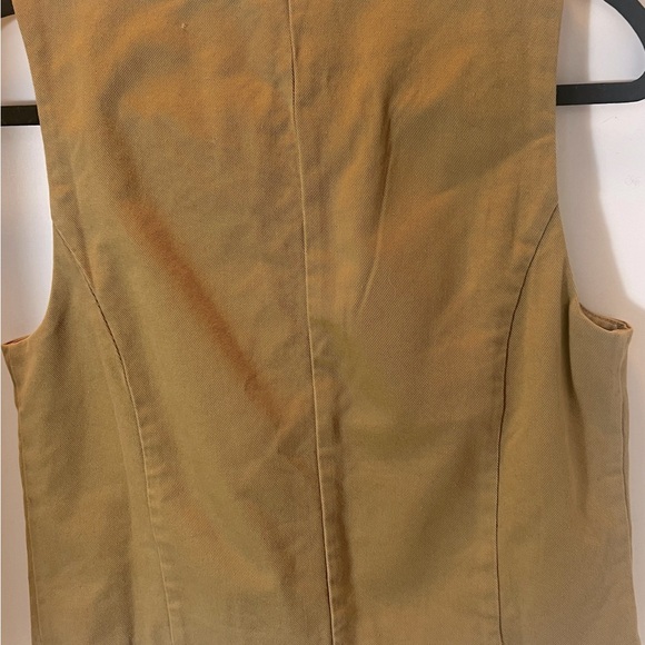 NWT Made-well Crop Vest Khaki Brown size 4 US - Picture 5 of 6